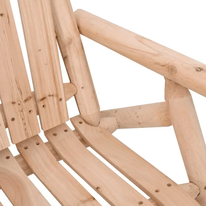 vidaXL 2-Seater Patio Bench 46.9’’x33.5’’x38.6’’ Solid Wood Spruce - Outdoor Bench