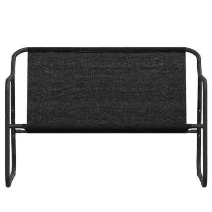 vidaXL 2-Seater Patio Bench with Cushion Anthracite Steel - Outdoor Bench