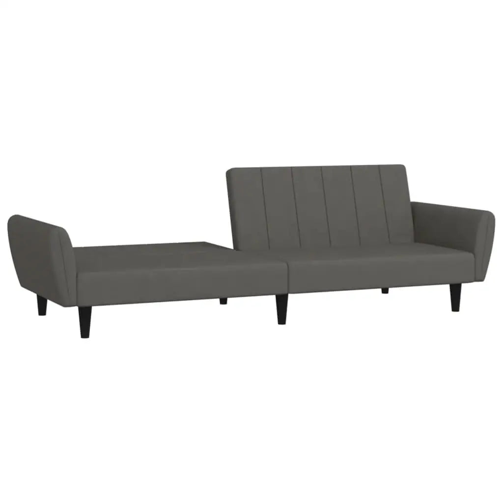vidaXL 2-Seater Sofa Bed Accent Upholstered Loveseat Sleeper Couch Velvet - Furniture > Sofas