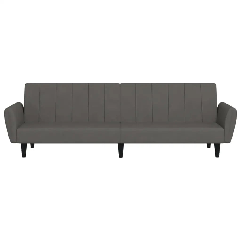 vidaXL 2-Seater Sofa Bed Accent Upholstered Loveseat Sleeper Couch Velvet - Furniture > Sofas