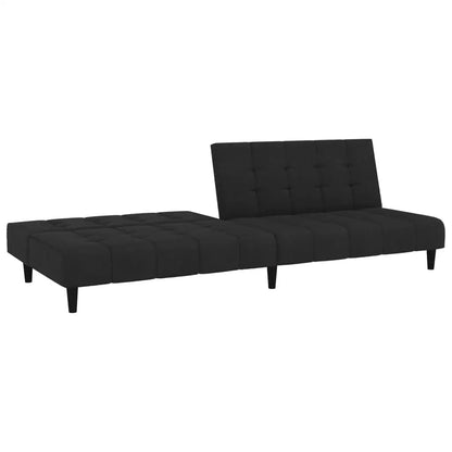 vidaXL 2-Seater Sofa Bed Black Velvet - Furniture > Sofas