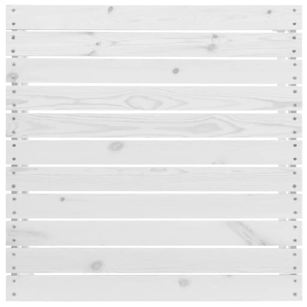 vidaXL 3 Piece Patio Lounge Set Solid Wood Pine White - Outdoor Lounge Set