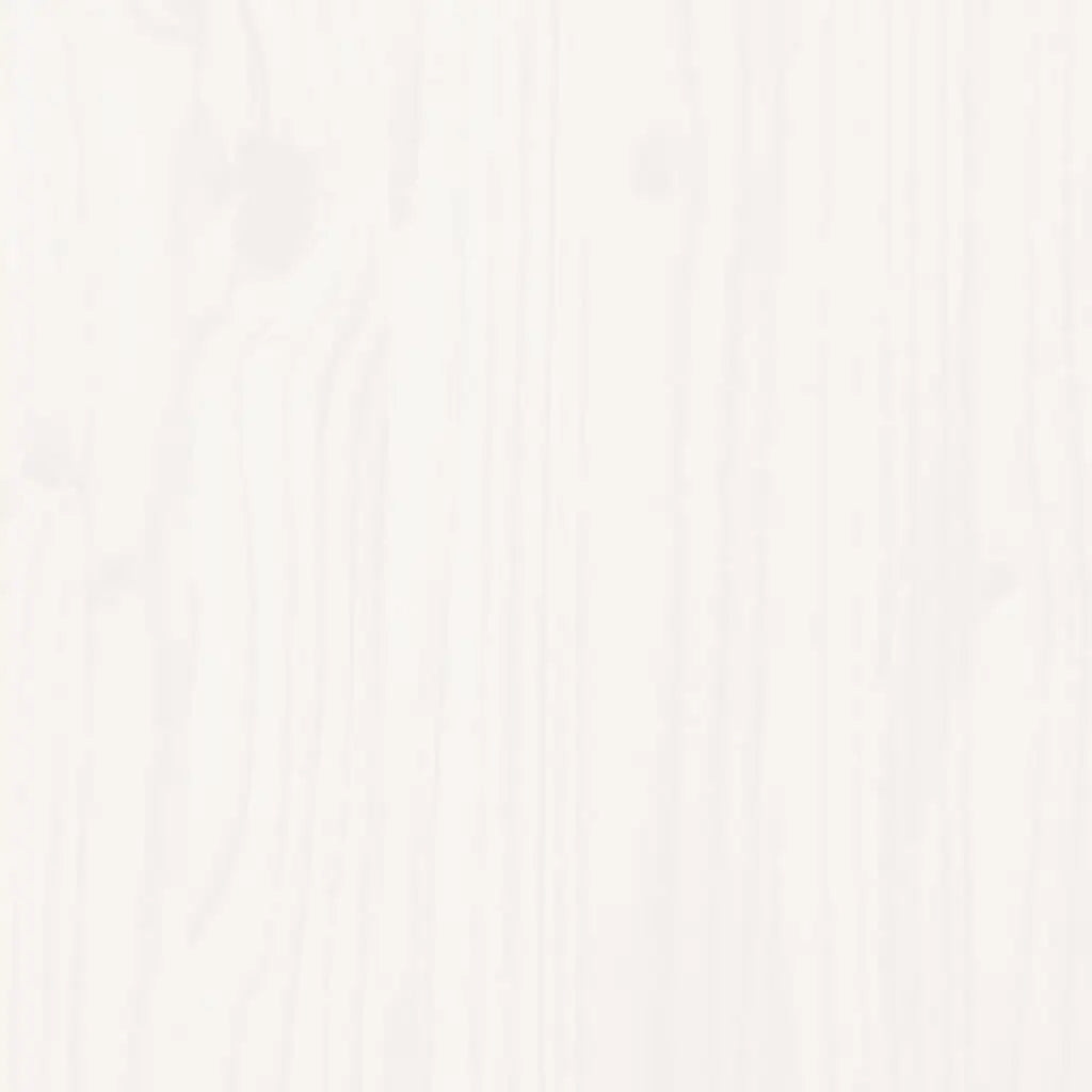 vidaXL 3 Piece Patio Lounge Set White Solid Wood Pine - Lounge Set