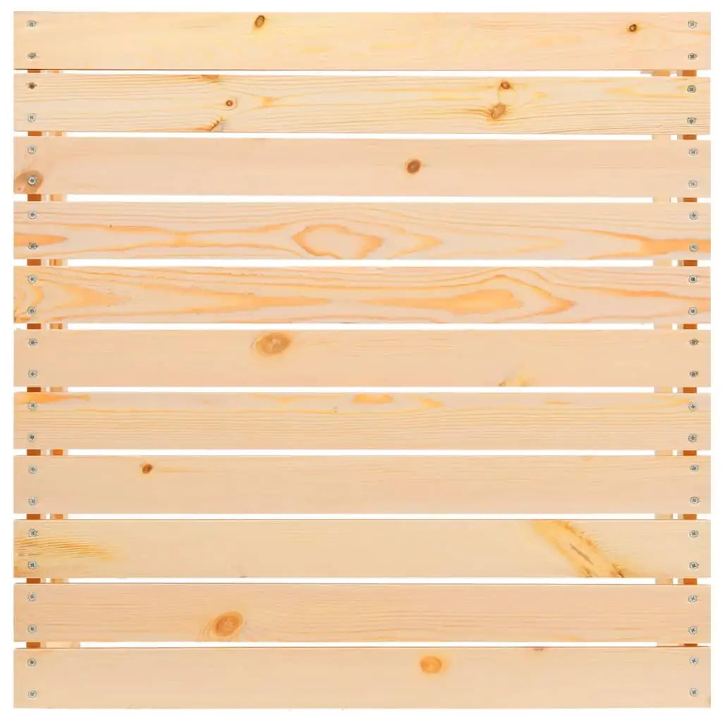 vidaXL 3 Piece Patio Lounge Set with Cream Cushions Solid Pinewood - Lounge Set