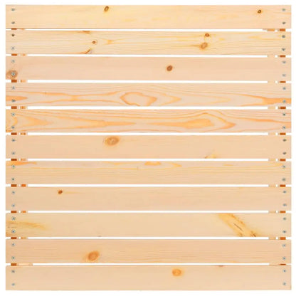 vidaXL 3 Piece Patio Lounge Set with Cream Cushions Solid Pinewood - Lounge Set