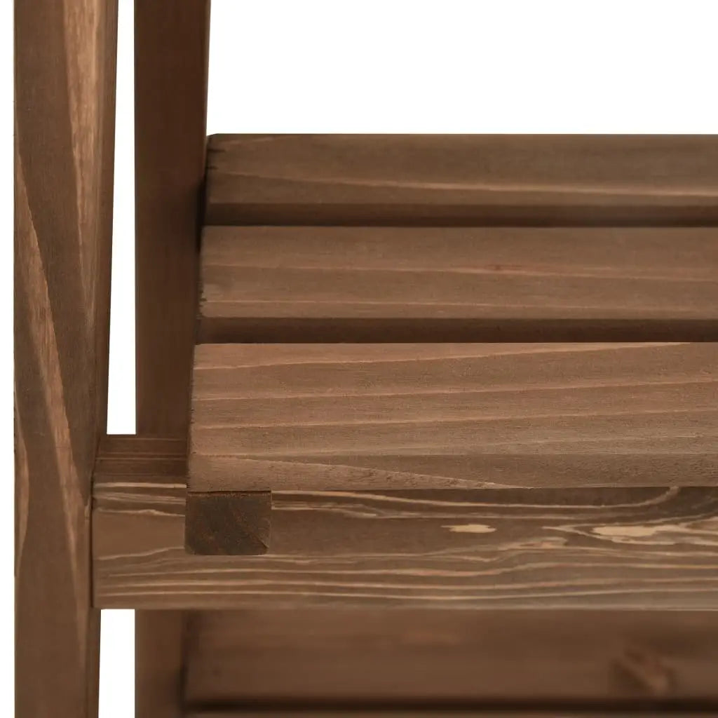 vidaXL 3-Tier Plant Stand with Blackboard 15.7’’x11.8’’x35.4’’ Solid Fir Wood - Home & Garden > Lawn & Garden >