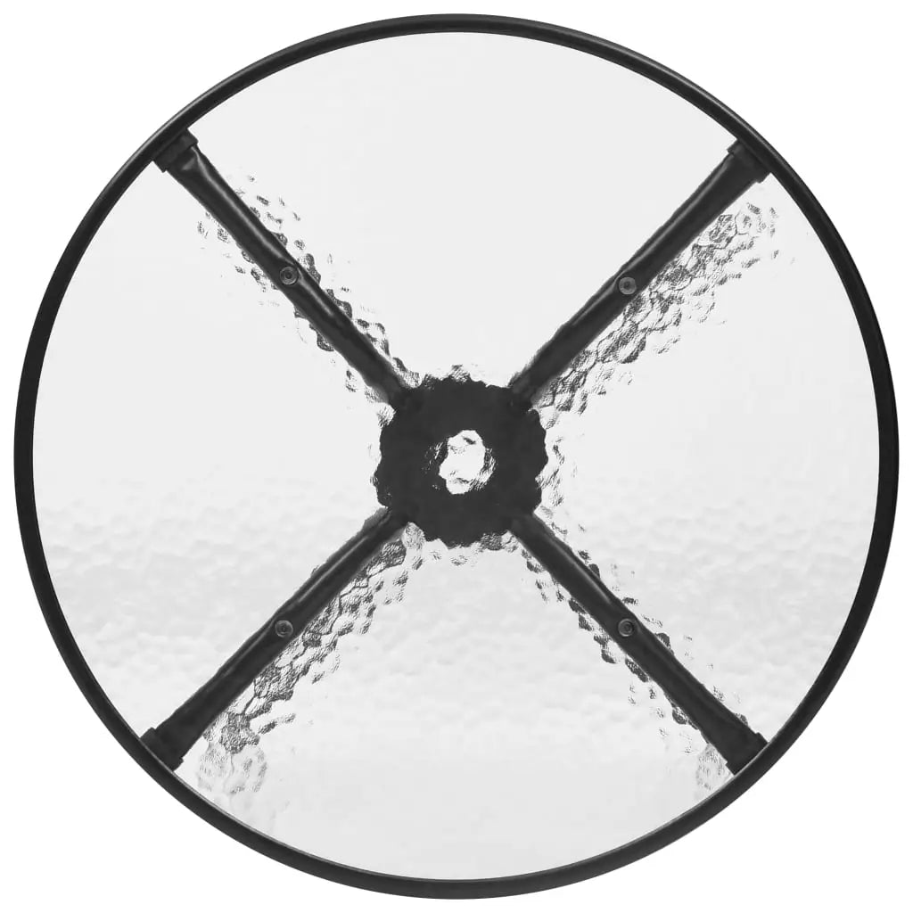 vidaXL 5 Piece Patio Dining Set Black - Dining Set