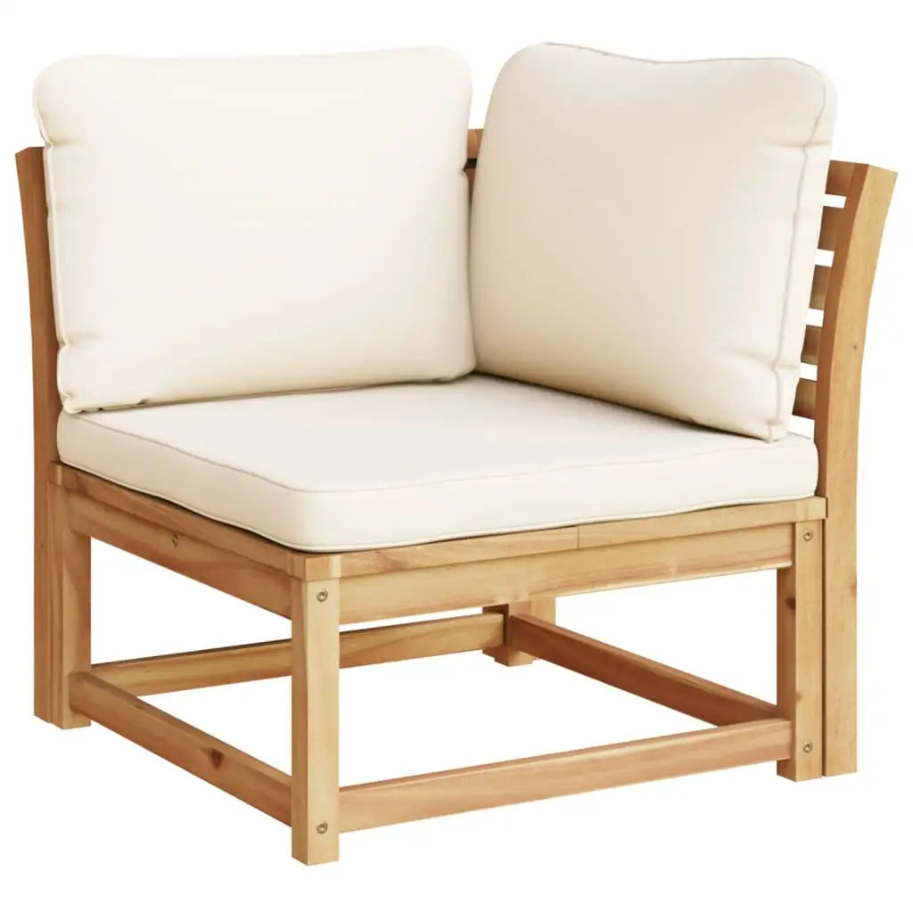vidaXL 5 Piece Patio Lounge Set with Cushions Solid Wood Acacia - Lounge Set