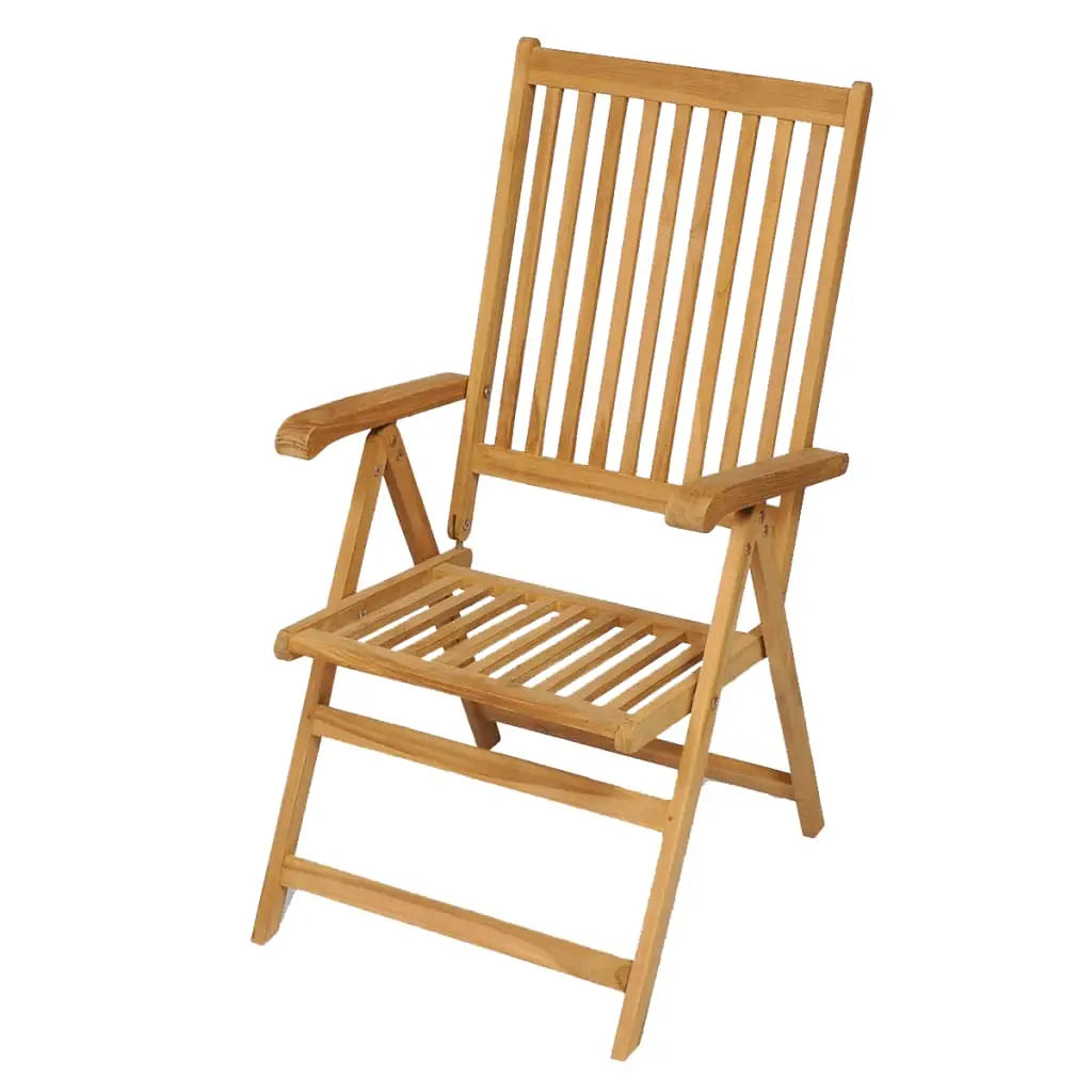 vidaXL 7 Piece Patio Dining Set Solid Teak Wood - Furniture > Outdoor Furniture > Outdoor Furniture Sets