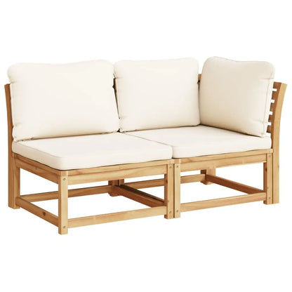 vidaXL 7 Piece Patio Lounge Set with Cushions Solid Wood Acacia - Outdoor Lounge Set