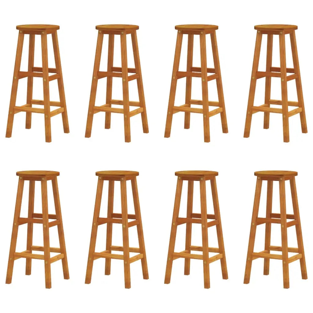 vidaXL 9 Piece Patio Bar Set Solid Wood Acacia - Patio Furniture Set
