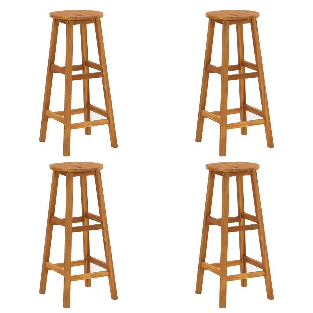 vidaXL 9 Piece Patio Bar Set Solid Wood Acacia - Patio Furniture Set