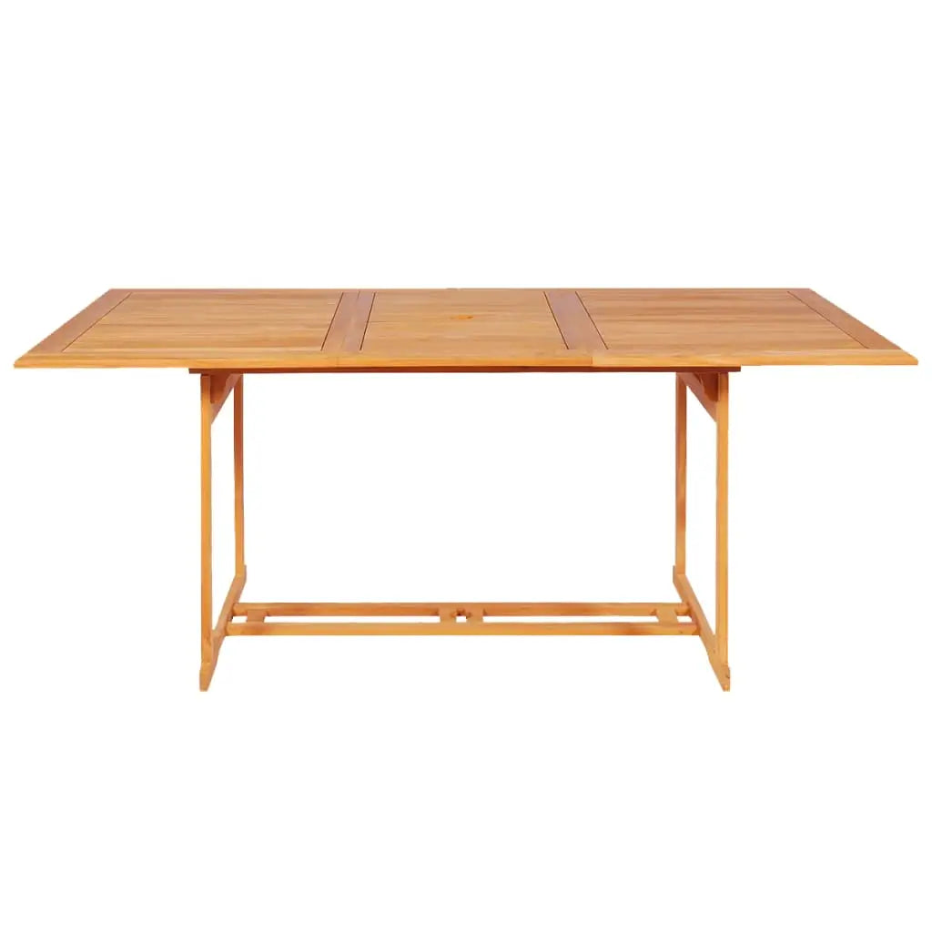 vidaXL 9 Piece Patio Dining Set Solid Teak Wood - Patio Dining Set