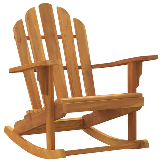 vidaXL Adirondack Chair Patio Lawn Chair Weather Resistant Solid Wood Teak - Outdoor Chairs