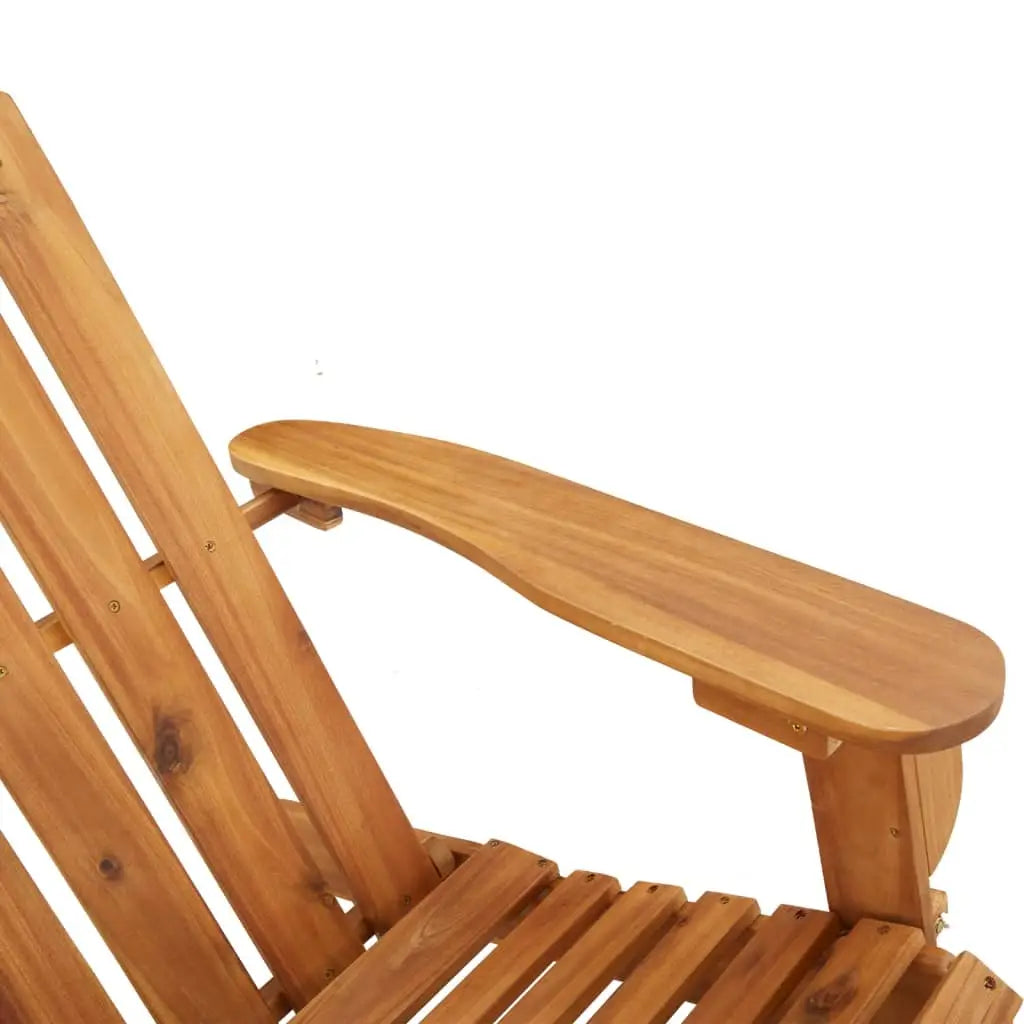 vidaXL Adirondack Rocking Chair Porch Rocker with High Back Solid Wood Acacia - Rocking Chair