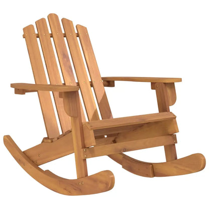 vidaXL Adirondack Rocking Chair Porch Rocker with High Back Solid Wood Acacia - Rocking Chair
