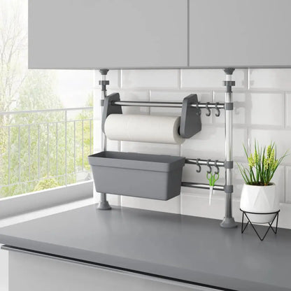 vidaXL Adjustable Kitchen Organizer Aluminum - Home & Garden > Household Supplies > Storage & Organization > Household