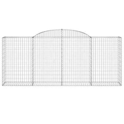vidaXL Arched Gabion Baskets 6 pcs 118.1’’x19.7’’x47.2’’/55.1’’ Galvanized Iron - Home & Garden > Lawn & Garden >