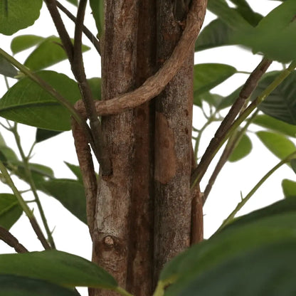 vidaXL Artificial Lemon Tree with 3 Trunks Green 33.5’’ PP - Artificial Tree