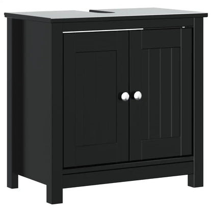vidaXL Bathroom Sink Cabinet Vanity Cabinet Cupboard BERG Solid Wood Pine - Furniture > Furniture Sets > Bathroom