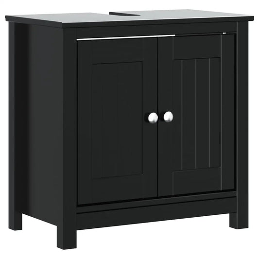 vidaXL Bathroom Sink Cabinet Vanity Cabinet Cupboard BERG Solid Wood Pine - Furniture > Furniture Sets > Bathroom