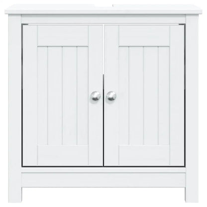vidaXL Bathroom Sink Cabinet Vanity Cabinet Cupboard BERG Solid Wood Pine - Furniture > Furniture Sets > Bathroom