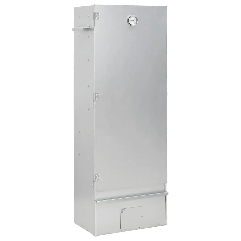 vidaXL BBQ Oven Smoker with Wood Chips 17.5’’x11.4’’x43.3’’ Galvanized Steel - Home & Garden > Kitchen & Dining >