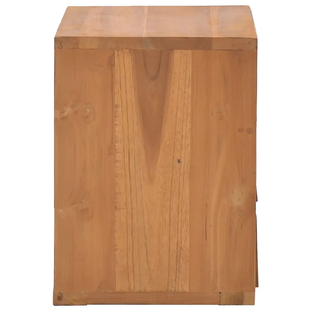 vidaXL Bedside Cabinet 15.7’’x11.8’’x15.7’’ Solid Teak Wood - Nightstand