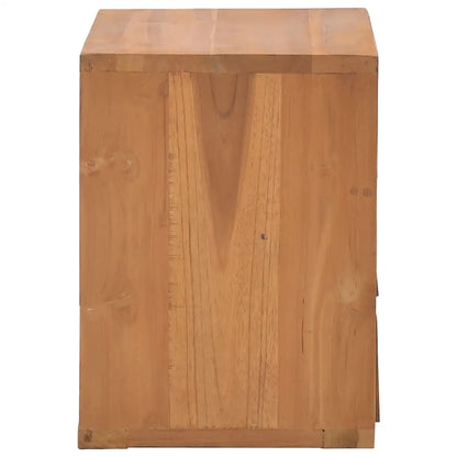 vidaXL Bedside Cabinet 15.7’’x11.8’’x15.7’’ Solid Teak Wood - Nightstand