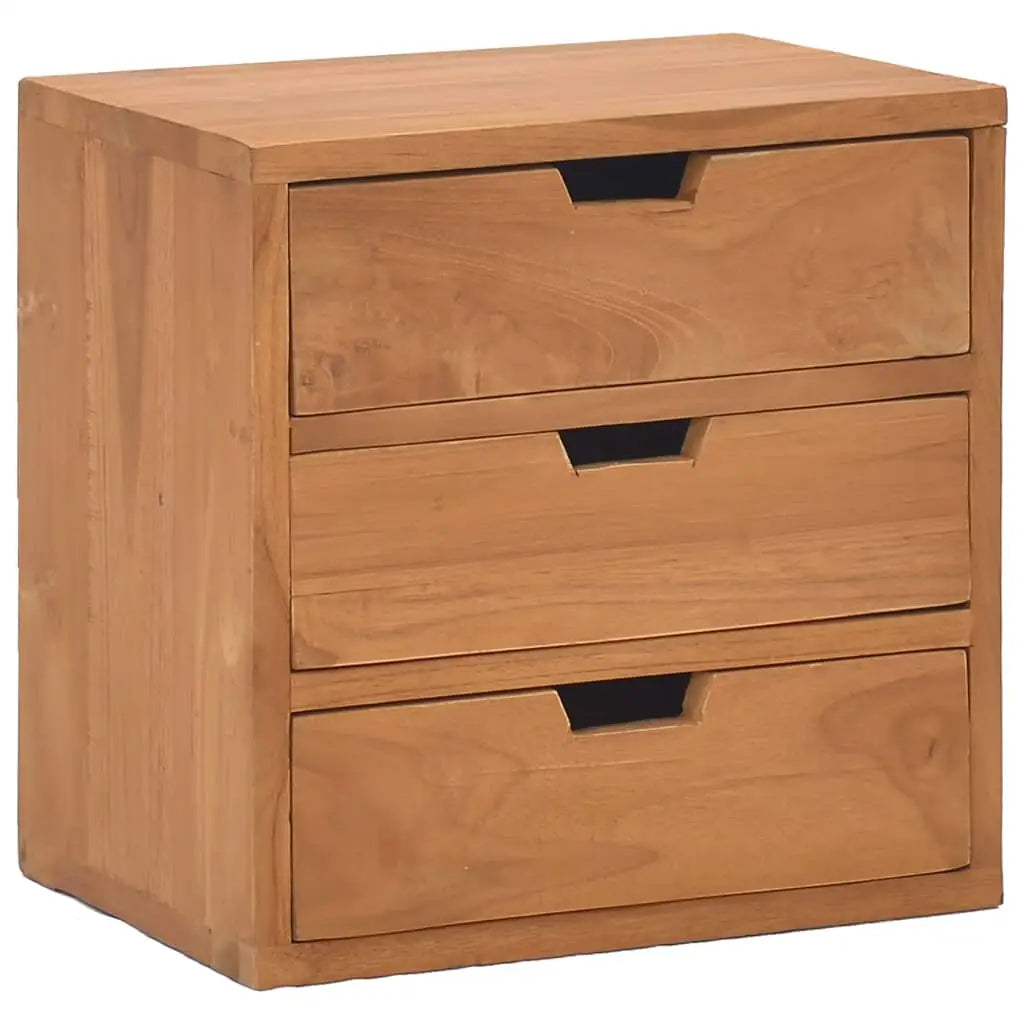 vidaXL Bedside Cabinet 15.7’’x11.8’’x15.7’’ Solid Teak Wood - Nightstand