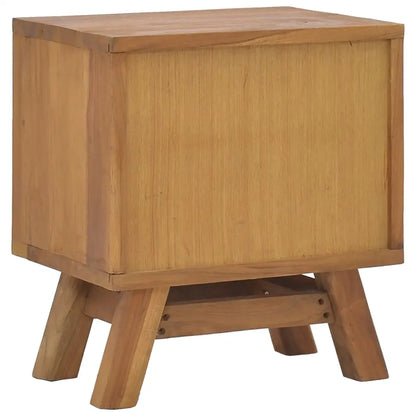 vidaXL Bedside Cabinet 15.7’’x11.8’’x17.7’’ Solid Teak Wood - Nightstand
