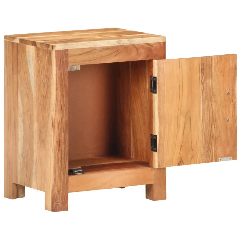 vidaXL Bedside Cabinet 15.7’’x11.8’’x19.7’’ Solid Acacia Wood - Nightstand