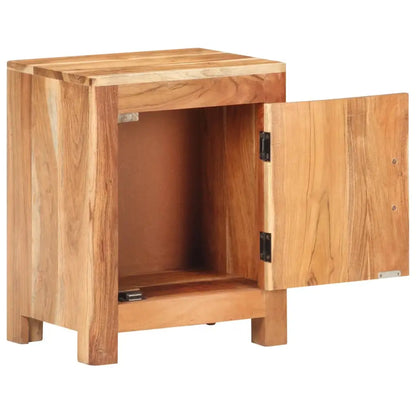 vidaXL Bedside Cabinet 15.7’’x11.8’’x19.7’’ Solid Acacia Wood - Nightstand