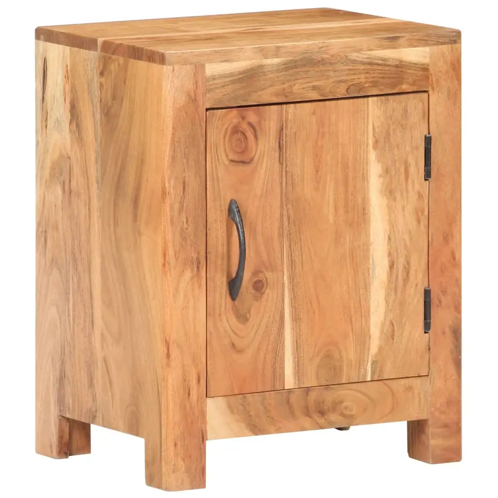 vidaXL Bedside Cabinet 15.7’’x11.8’’x19.7’’ Solid Acacia Wood - Nightstand