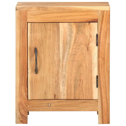 vidaXL Bedside Cabinet 15.7’’x11.8’’x19.7’’ Solid Acacia Wood - Nightstand