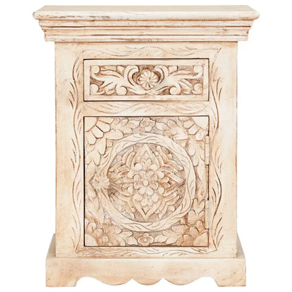 vidaXL Bedside Cabinet 15.7’’x11.8’’x19.7’’ Solid Mango Wood - Nightstands