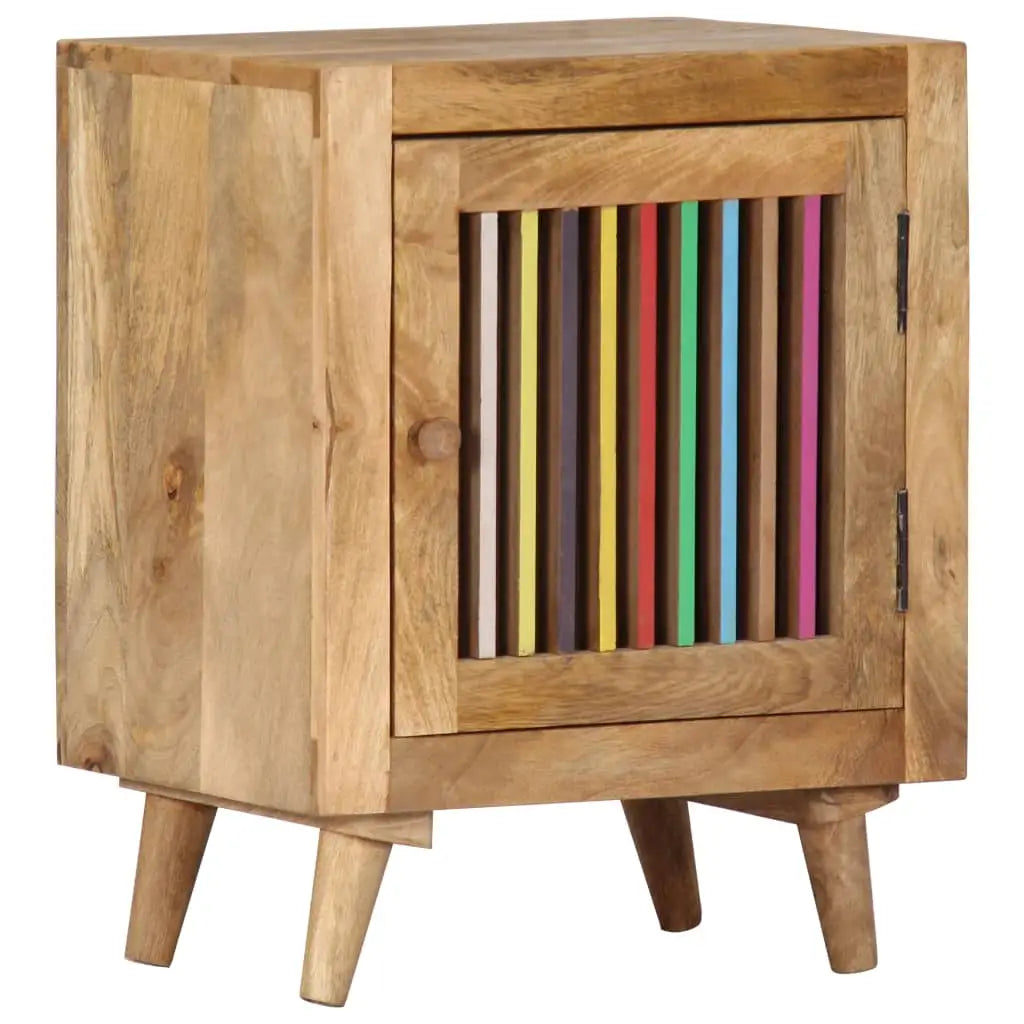 vidaXL Bedside Cabinet 15.7’’x11.8’’x19.7’’ Solid Mango Wood - Nightstand