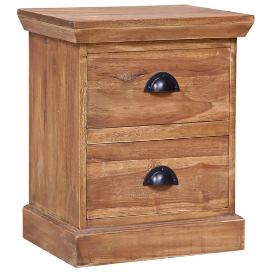 vidaXL Bedside Cabinet 15.7’’x11.8’’x19.7’’ Solid Teak - Nightstand