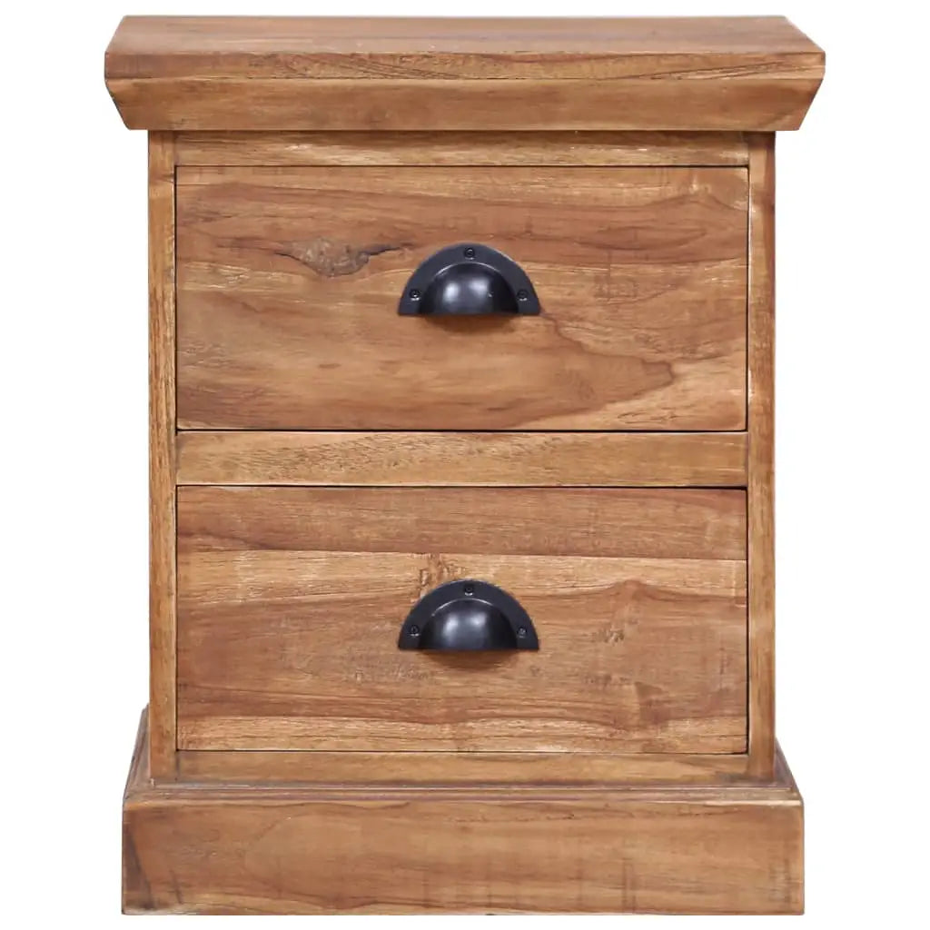 vidaXL Bedside Cabinet 15.7’’x11.8’’x19.7’’ Solid Teak - Nightstand