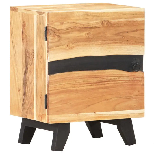 vidaXL Bedside Cabinet 15.7’’x11.8’’x20.1’’ Solid Acacia Wood - Nightstand