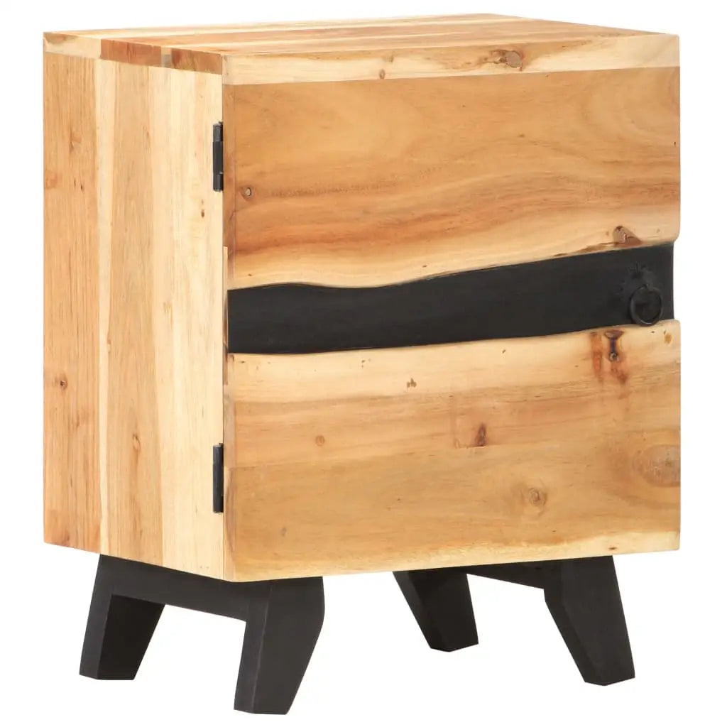 vidaXL Bedside Cabinet 15.7’’x11.8’’x20.1’’ Solid Acacia Wood - Nightstand
