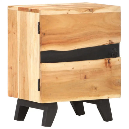 vidaXL Bedside Cabinet 15.7’’x11.8’’x20.1’’ Solid Acacia Wood - Nightstand
