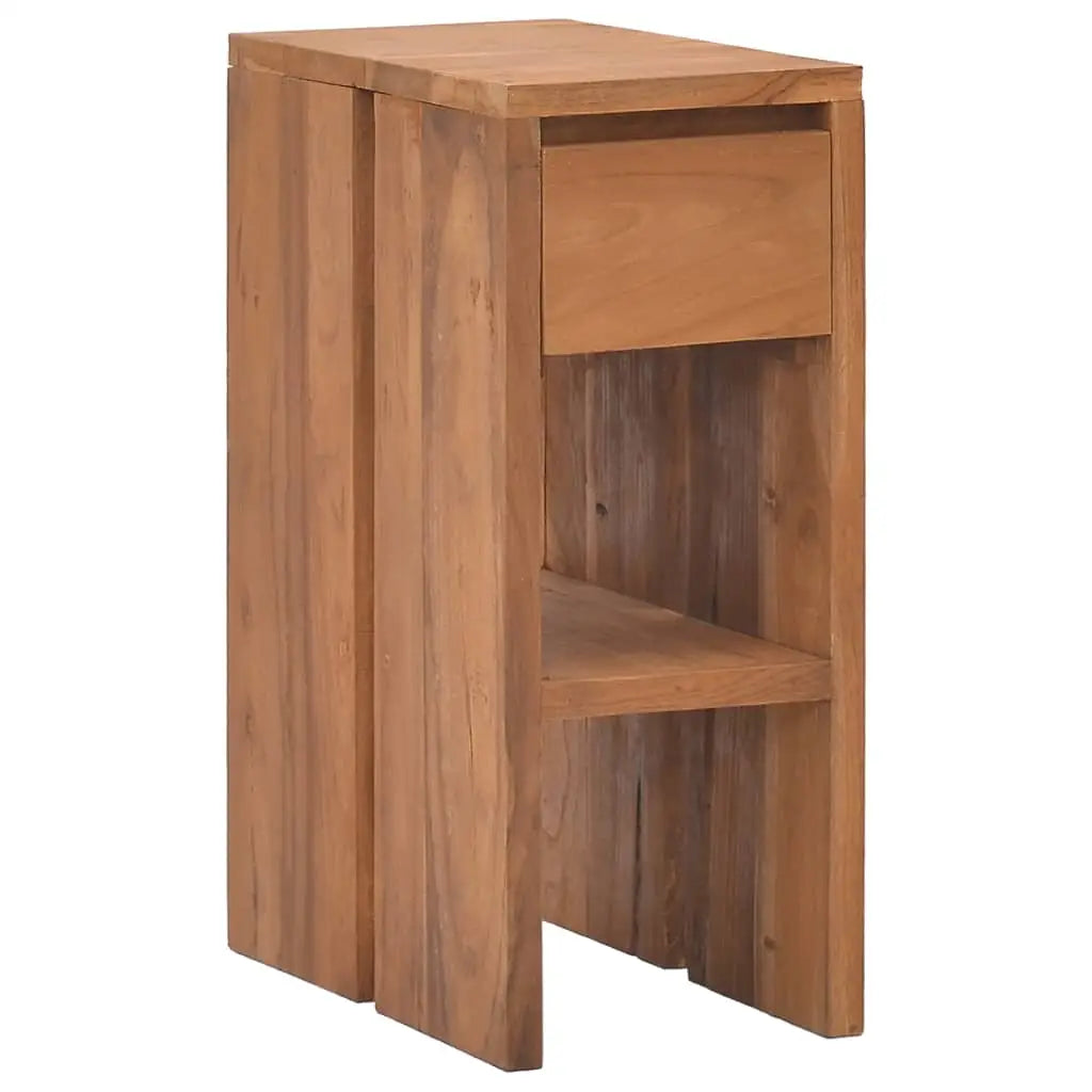 vidaXL Bedside Cabinet 7.9’’x13.8’’x19.7’’ Solid Teak Wood - Nightstand