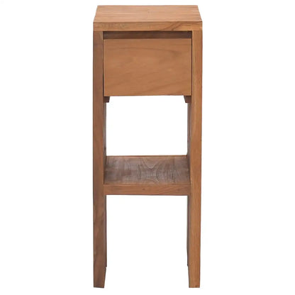 vidaXL Bedside Cabinet 7.9’’x13.8’’x19.7’’ Solid Teak Wood - Nightstand