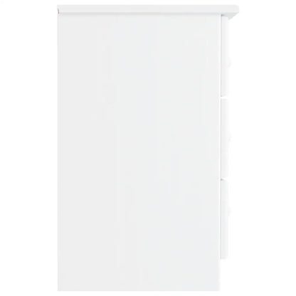 vidaXL Bedside Cabinet ALTA White 16.1’’x13.8’’x21.7’’ Solid Wood Pine - Nightstand