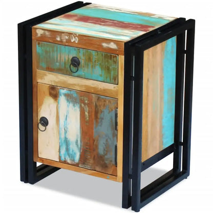 vidaXL Bedside Cabinet Solid Reclaimed Wood - Bedside Cabinet