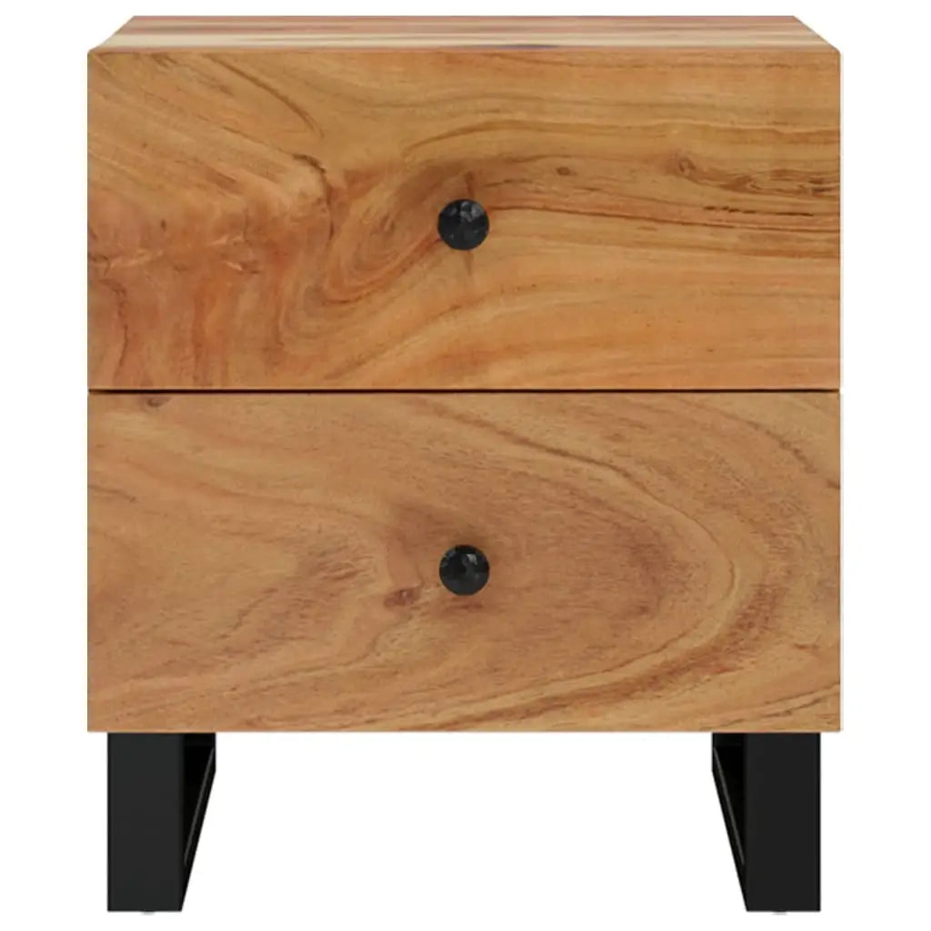 vidaXL Bedside Cabinets 2 pcs 15.7’’x13’’x18.1’’ Solid Wood Acacia - Bedside Cabinets