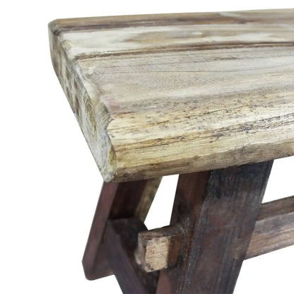 vidaXL Bench Solid Reclaimed Wood 39.4’’x11’’x16.9’’ - Furniture > Benches > Storage & Entryway Benches