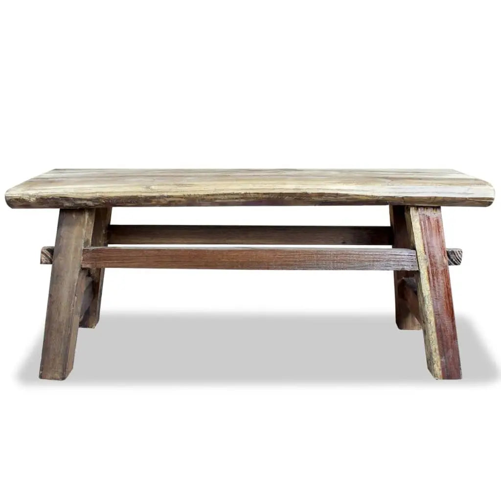 vidaXL Bench Solid Reclaimed Wood 39.4’’x11’’x16.9’’ - Furniture > Benches > Storage & Entryway Benches