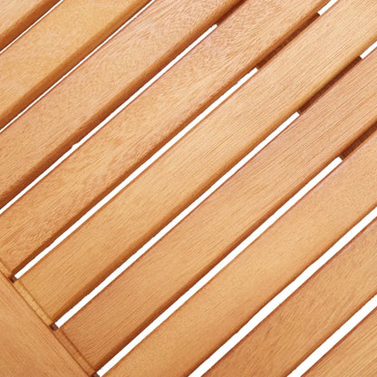 vidaXL Bench Weather Resistant Wooden Outdoor Bench Solid Wood Eucalyptus - 1 pcs/ 59.1’’ x 17.3’’ x 17.7’’ piece